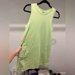 New Sleeveless Lime Green Dress